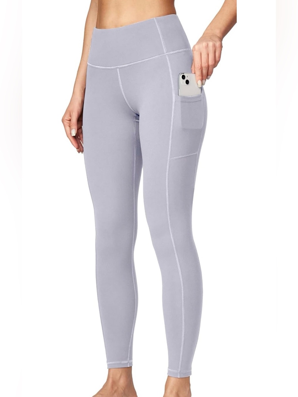 Ewedoos Light Grey High Waist Leggings